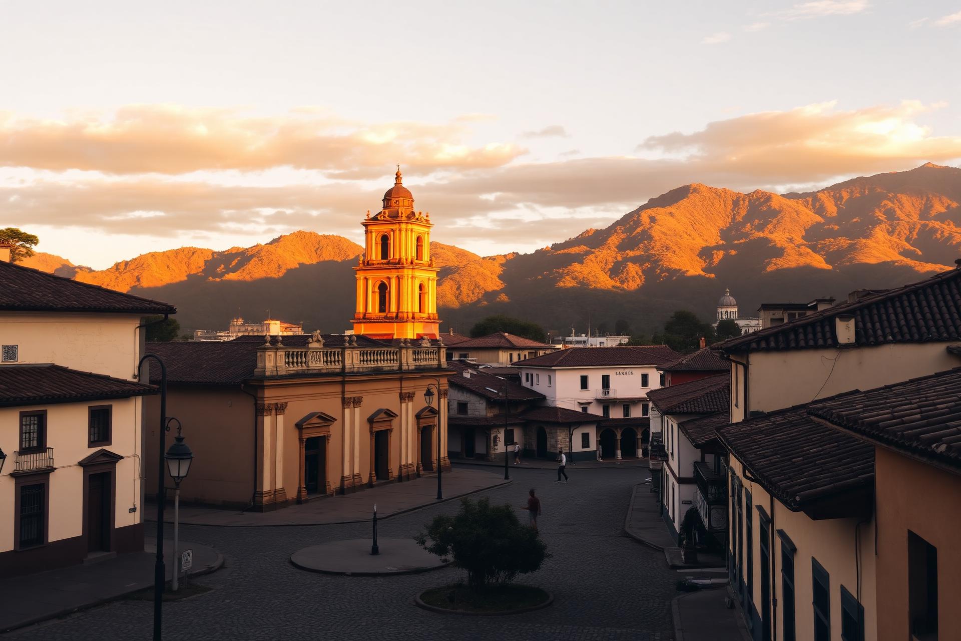 Ouro Preto ao entardecer